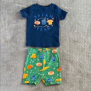 NWOT Old Navy Dream Team Kids Football Pyjama Short Set